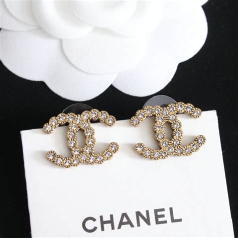 chanel earrings replica amazon uk|faux chanel clip on earrings.